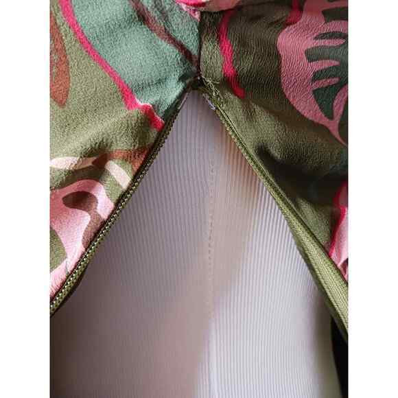 Y2K BCBGMAXAZRIA Silk Midi Dress Ruched XS XXS Coquette Fairy Dainty Babydoll - Picture 12 of 16